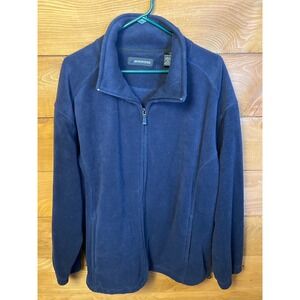 Winners Mens Navy Blue Fleece Zip Up Jacket XLComfort Warm layer cozy Essential